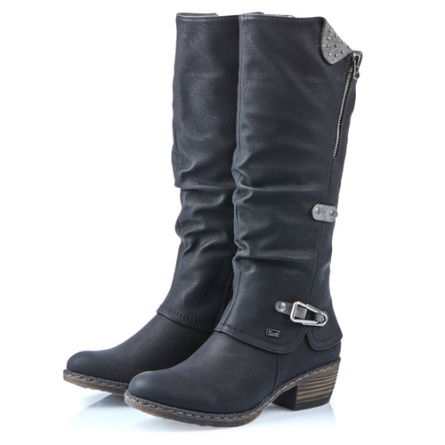 Women's Rieker Bernadette 52 - Schwarz/Smoke