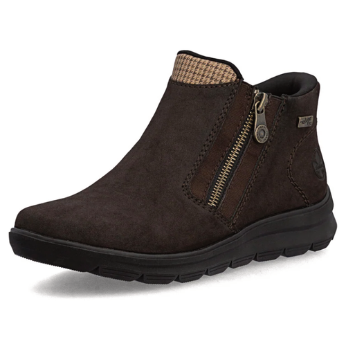 Women's Rieker Berta 59 - Nougat/Beige-Schwarz