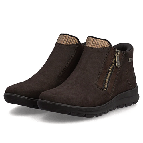 Women's Rieker Berta 59 - Nougat/Beige-Schwarz