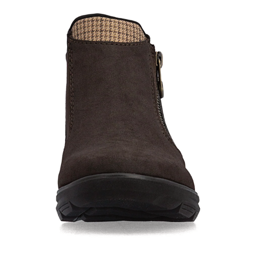 Women's Rieker Berta 59 - Nougat/Beige-Schwarz
