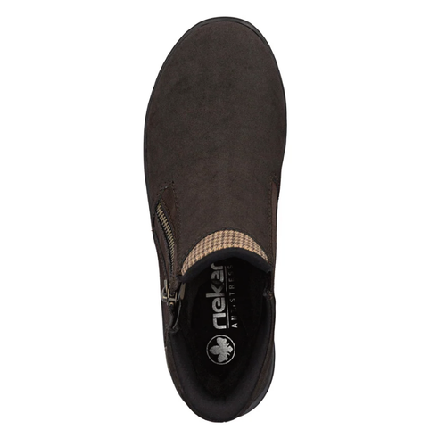 Women's Rieker Berta 59 - Nougat/Beige-Schwarz