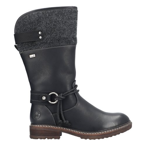 Women's Rieker Dominika 74 - Schwarz/Anthrazit