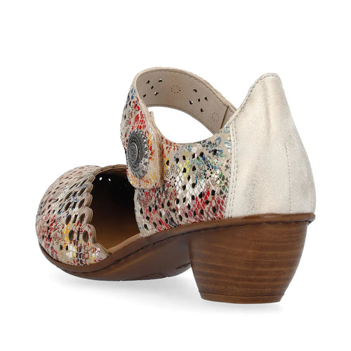 Women's Rieker Mirjam 53 - Beige-Multi/Muschel