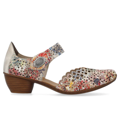 Women's Rieker Mirjam 53 - Beige-Multi/Muschel