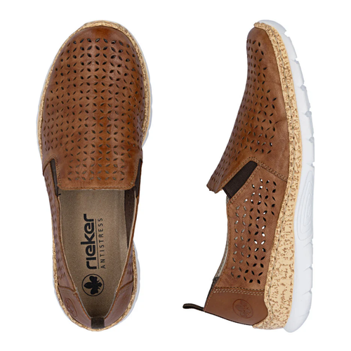 Women's Rieker Nikita 51 - Cuoio/Cayenne