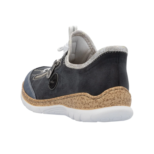 Women's Rieker Nikita F2 - Light Blue/Atlantic/Silver Flower