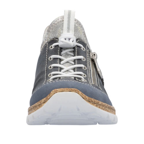 Women's Rieker Nikita F2 - Light Blue/Atlantic/Silver Flower