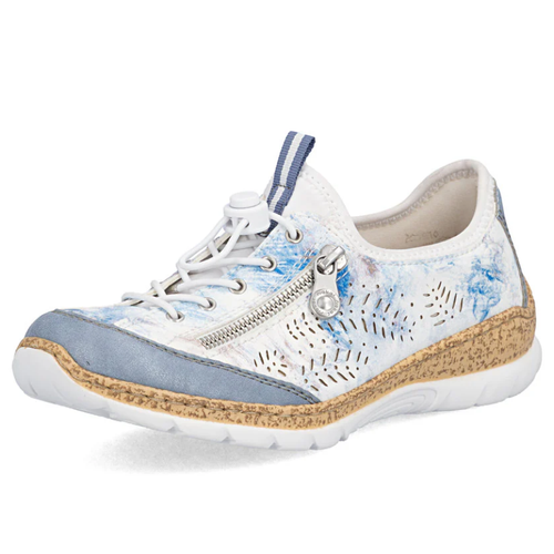 Women's Rieker Nikita K6 - Bleu/Blau Multi/Reinweiss