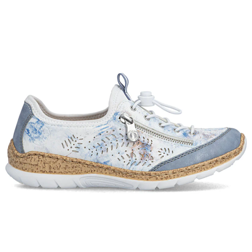 Women's Rieker Nikita K6 - Bleu/Blau Multi/Reinweiss
