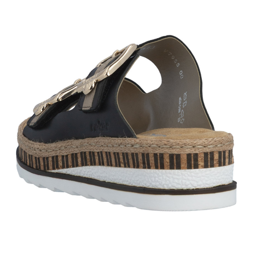 Women's Rieker Regina 55 - Schwarz/Nude