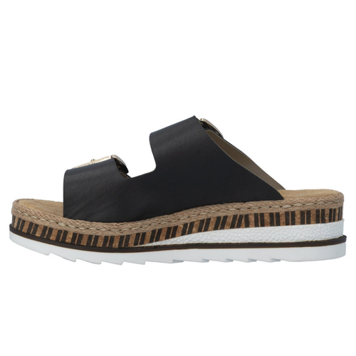 Women's Rieker Regina 55 - Schwarz/Nude