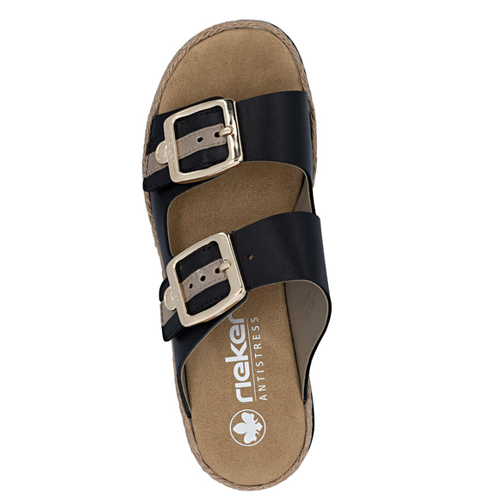 Women's Rieker Regina 55 - Schwarz/Nude