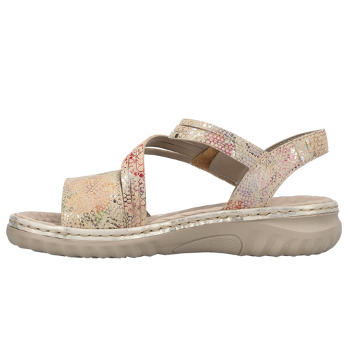 Women's Rieker Regina 64 - Beige-Multi
