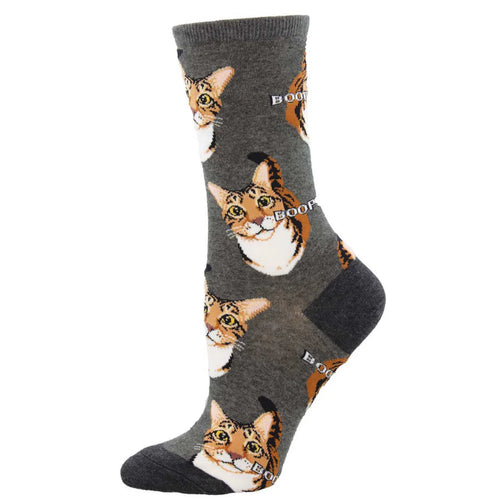 Women's Socksmith Boop Crew Socks – Grey Heather