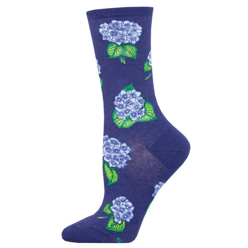 Women's Socksmith Hydrangeas Socks - Blue Heather