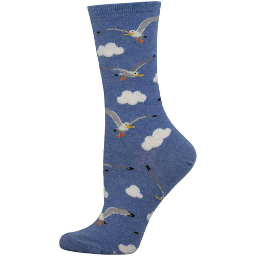 Women's Socksmith Mine Now Cotton Crew Socks - Blue Heather