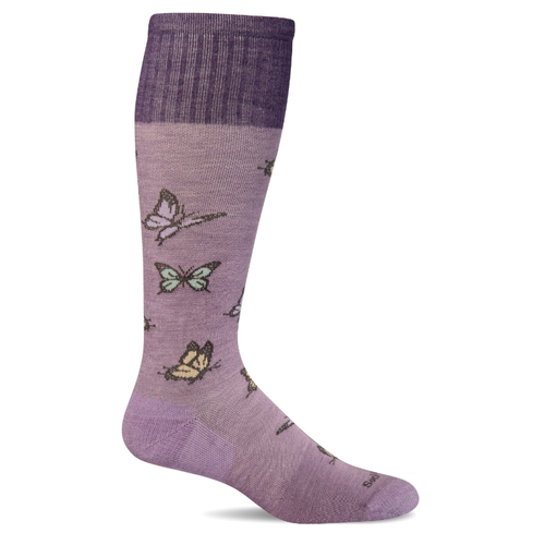 Women's Sockwell Flutter Firm Graduated Compression Socks - Lavender