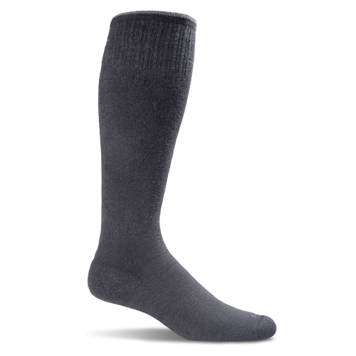 Women's Sockwell Full Floral Moderate Graduated Compression Wide Calf Socks - Black Solid