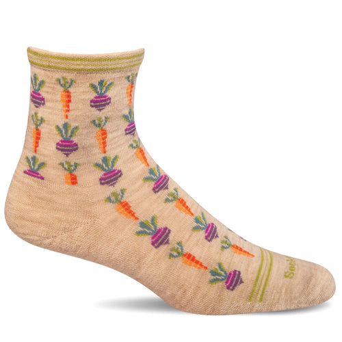 Women's Sockwell Roots Quarter Crew Socks - Barley