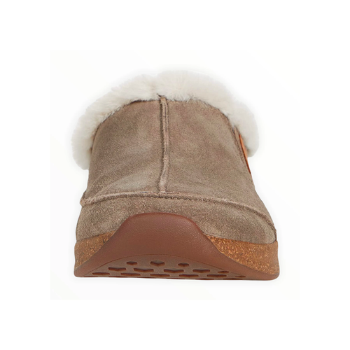 Future Slippers Women's Taos Future - Dark Taupe Suede - Stan's Shoes