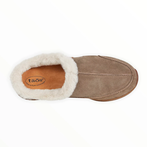 Future Slippers Women's Taos Future - Dark Taupe Suede - Stan's Shoes