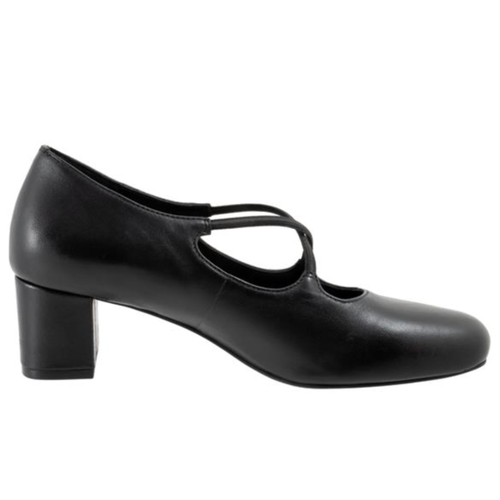 Women's Trotters Demi Cross Strap - Black