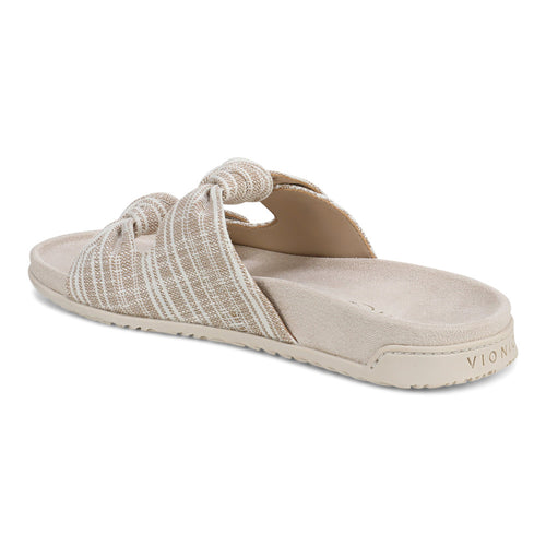Women's Vionic Elara - Cream Stripe Canvas