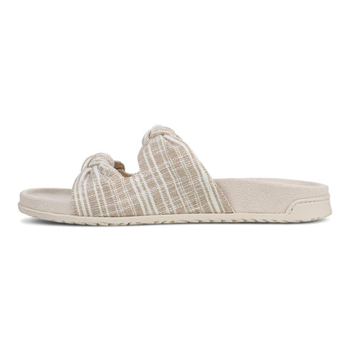 Women's Vionic Elara - Cream Stripe Canvas