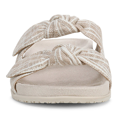 Women's Vionic Elara - Cream Stripe Canvas