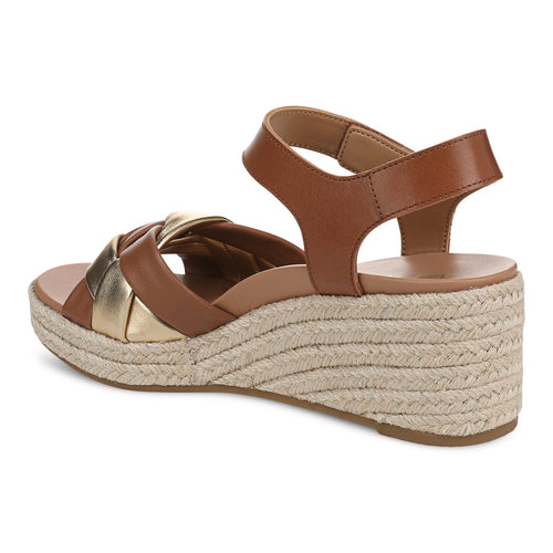 Women's Vionic Saratoga - Tan/Gold Leather