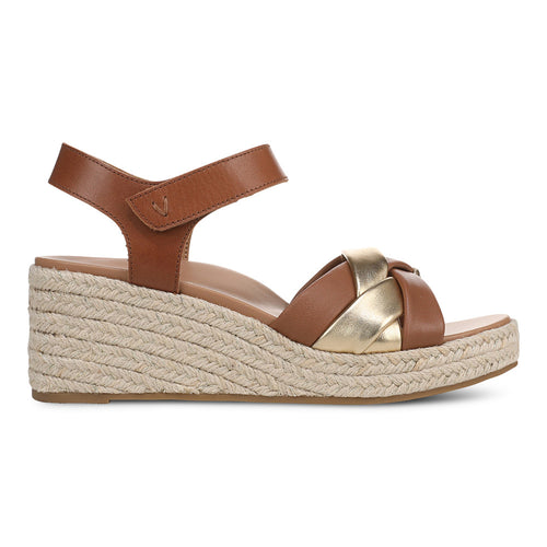 Women's Vionic Saratoga - Tan/Gold Leather