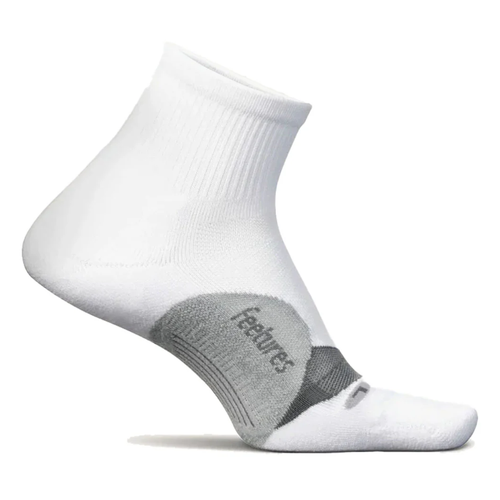Women's Feetures Elite Light Cushion Quarter Socks - White