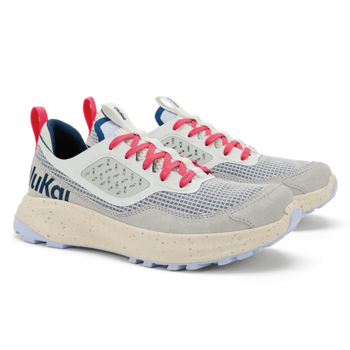 Women's OluKai Makiki – Bright White/Coastal Blue