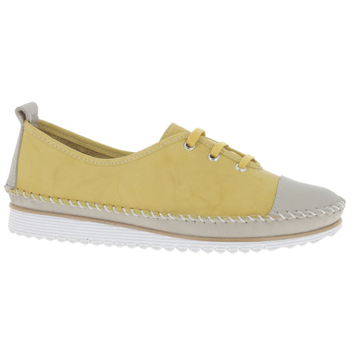 Women's Andrea Conti Whip Stitch Cap - Citrus/DStone
