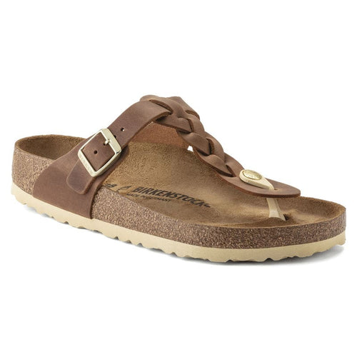 Women's Birkenstock Gizeh Braid - Cognac