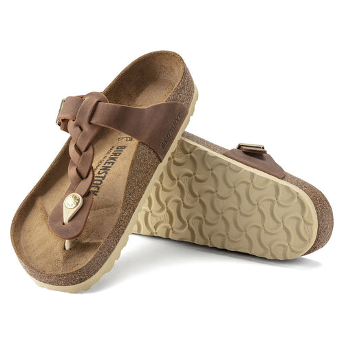 Women's Birkenstock Gizeh Braid - Cognac