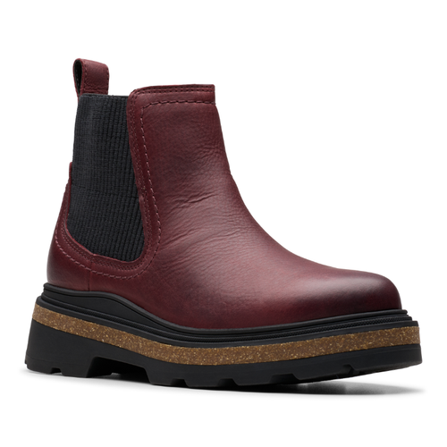 Women's Clarks Hencroft Step Waterproof - Burgundy Leather