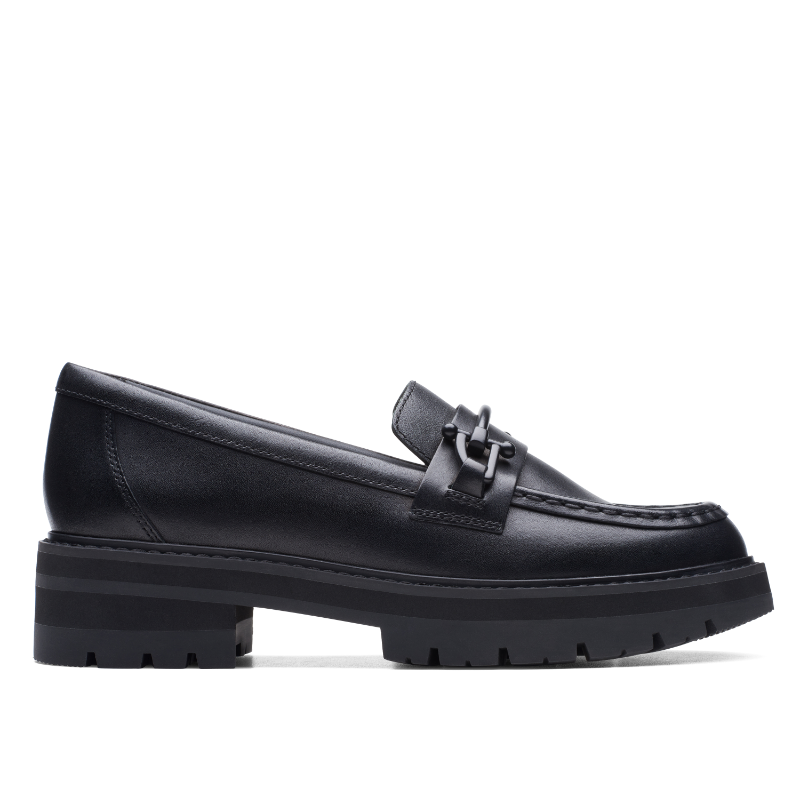 Mocassini Donna Clarks Orianna Bit: Pelle Nera, Suola In Gomma, Plateau, Tacco 38.5 EU