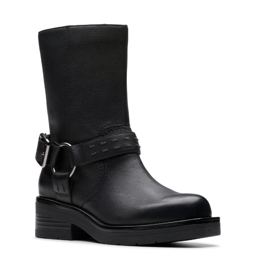 Women's Clarks Rebelle Up - Black Leather