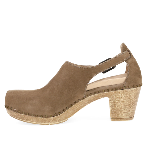 Women’s Dansko Heeled Sassy – Morel Milled Nubuck