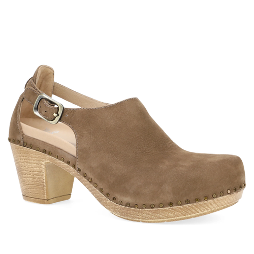 Women’s Dansko Heeled Sassy – Morel Milled Nubuck