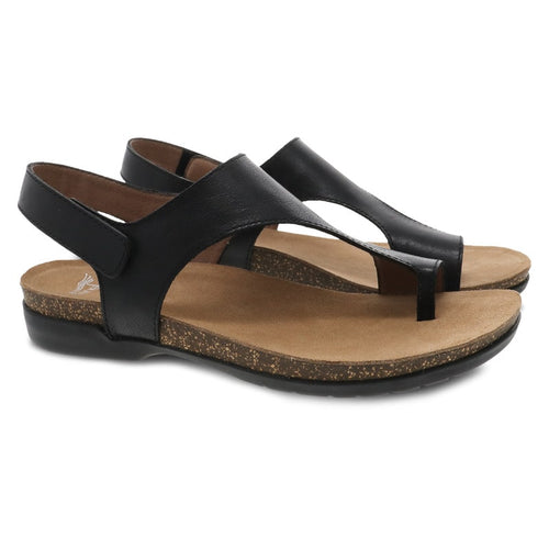 Women’s Dansko Reece Sandal – Black Waxy Burnished