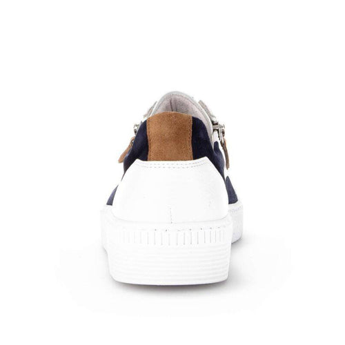 Women's Gabor 43.330 Double Zipper Sneaker - Weiss/Marine