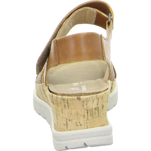 Women's Hartjes Jazz Sandal - Ecru/Cognac