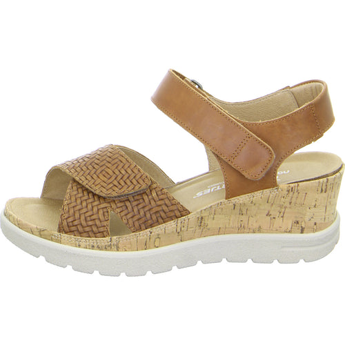 Women's Hartjes Jazz Sandal - Ecru/Cognac