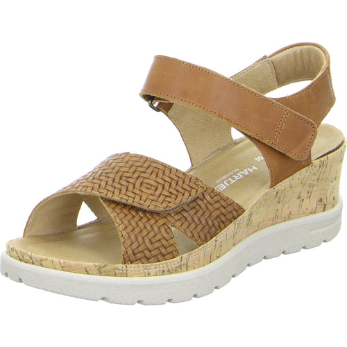 Women's Hartjes Jazz Sandal - Ecru/Cognac