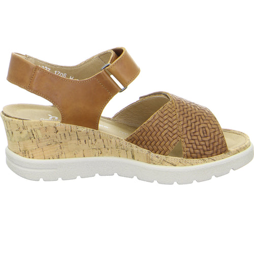 Women's Hartjes Jazz Sandal - Ecru/Cognac