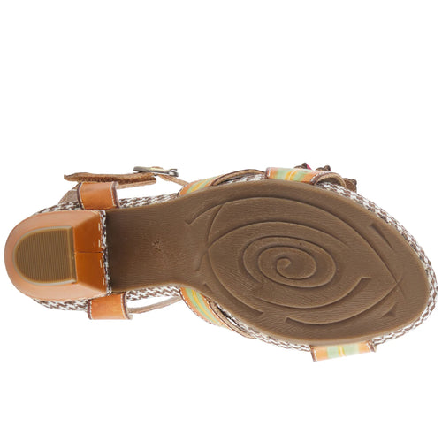 Women's L'Artiste Astarr Sandal - Camel Multi