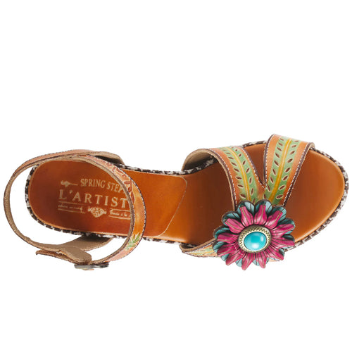 Women's L'Artiste Astarr Sandal - Camel Multi