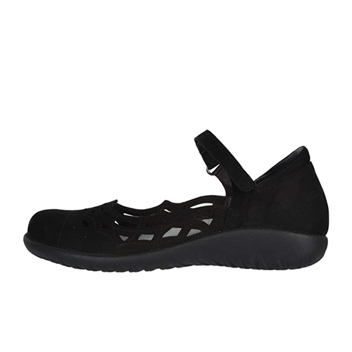 Women's Naot Agathis - Black Velvet Nubuck